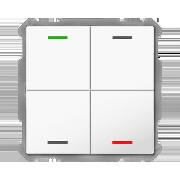 MDT technologies Taster Light 63 4-fach RGBW,Studiows,glä BE-TAL6304.01